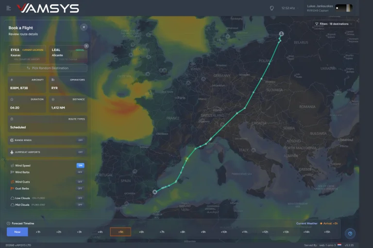 Virtual Flight Map Features - Complete Virtual Airline Management Platform | vAMSYS